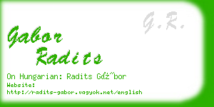 gabor radits business card